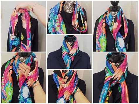 hermes scarf tying video|hermes scarf style guide.